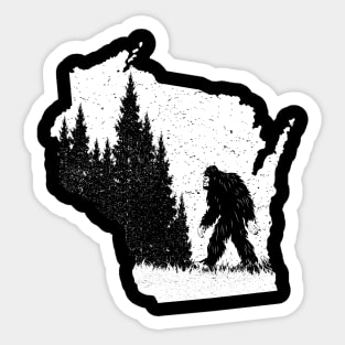 Wisconsin Bigfoot Sticker